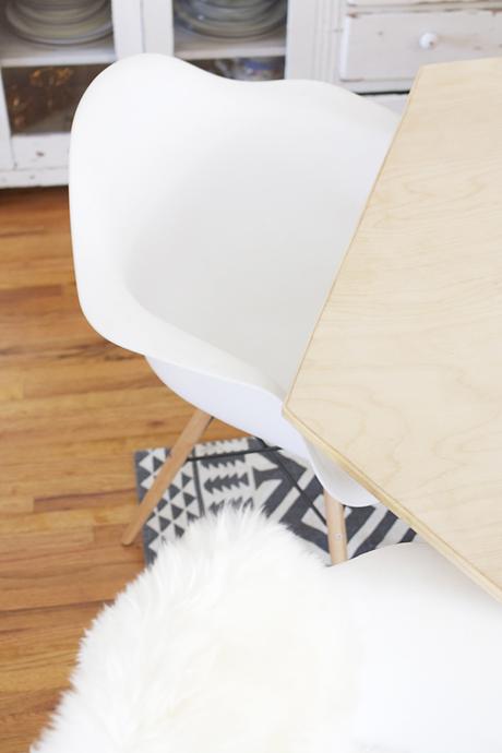 DIY: si no te gusta lo convencional hazte una mesa hexagonal en el comedor