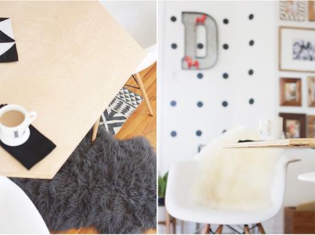 DIY: si no te gusta lo convencional hazte una mesa hexagonal en el comedor
