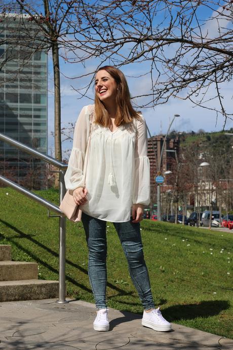 Outfit con aire boho para primavera