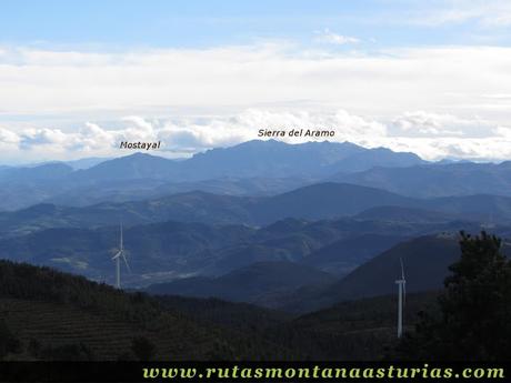 Mostayal y Sierra Aramo desde Aguión