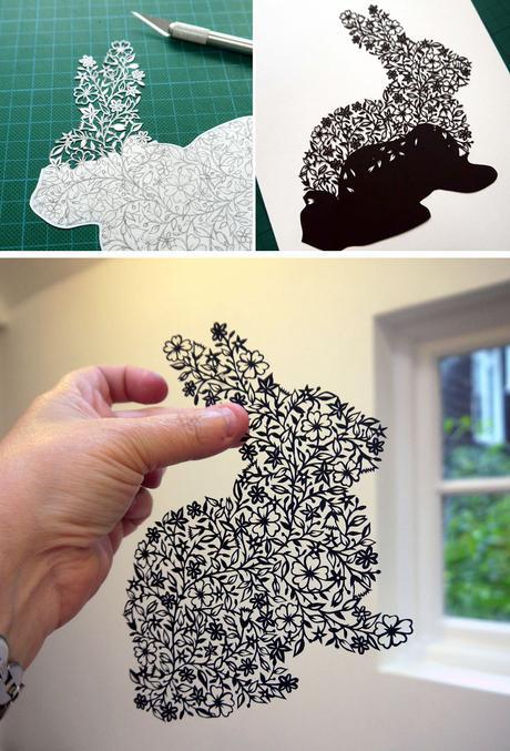 Papel y cúter, así es el arte papercut de Suzy Taylor