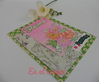 Tarjeta de primavera: flores. Tarjeta de primavera: flores.