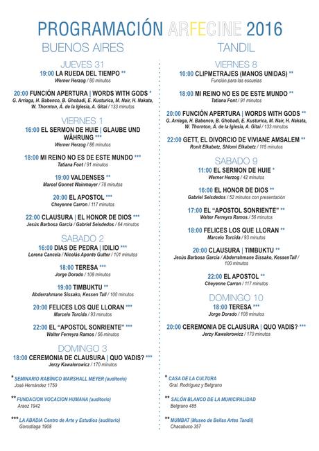 Se acerca el 3º Festival Internacional de Cine Religioso (ARFECINE 2016)