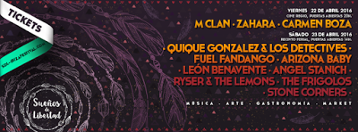 Sueños de Libertad Ibiza Festival: M Clan, Quique González, Zahara, Fuel Fandango, Arizona Baby, Carmen Boza...