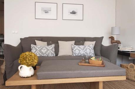 Reformas Barcelona estilo nórdico escandinavo estilo nórdico barcelona Encimera de piedra gris encimera cocina madera cocinas nórdicas modernas cocina con isla blog decoración nórdica 