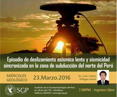 Distinguido miembro de la IAPG-Perú se presentará hoy en la SGP