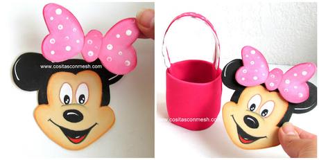 Cómo hacer la cara de Minnie Mouse para cumpleaños infantiles