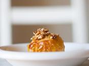 Manzana asada pastel queso