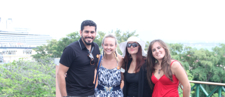 Gustavo, Paulina, Mari Trini y Sonsoles tras el tour gastronómico por Puerto Rico