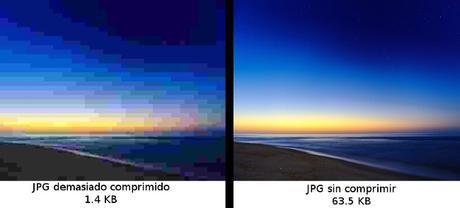 Comparacion formato JPG
