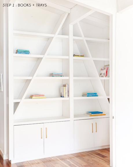 Emily-Henderson-Pink-Shelf-Styling-Step-1