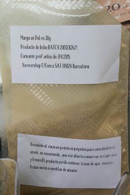 Speculoos de jengibre y mango sin lactosa, gluten o huevo