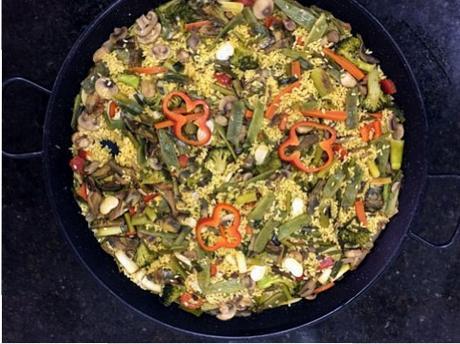 paella de verduras