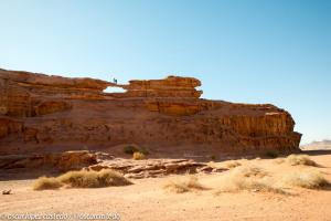 Puentes de piedra, formaciones rocosas en el Wadi Rum