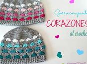 Gorro Corazones Crochet