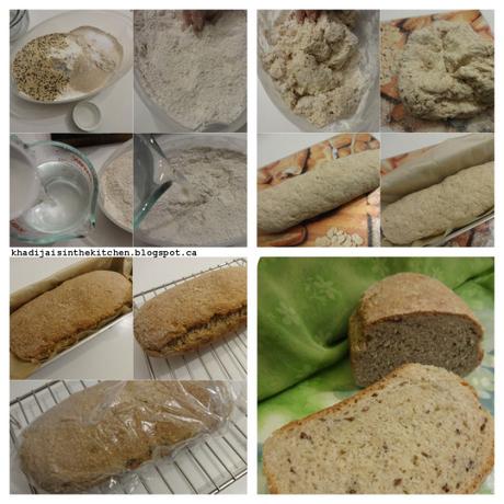 PAIN DE LA SEMAINE: PAIN AUX GRAINES ET À LA FARINE D’ÉPEAUTRE / BREAD OF THE WEEK: BREAD WITH SEEDS AND SPELT FLOUR / PAN DE LA SEMANA: PAN CON SEMILLAS Y HARINA DE ESPELTA / خبز الاسبوع : خبز دقيق الحنطة و بذور الكتان و الجنجلان