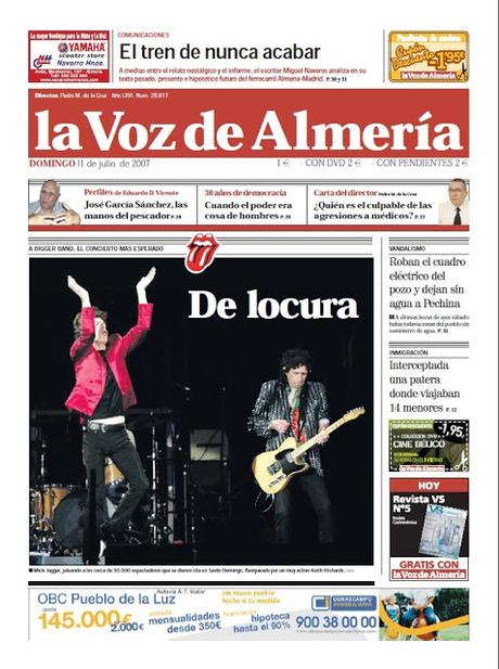 The Rolling Stones en El Ejido el 30/06/2007