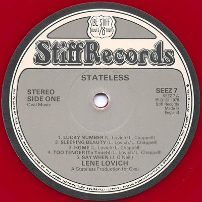 Lene Lovich -Stateless Lp 1979 (1978)