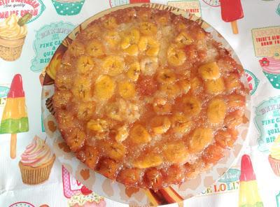 Bizcocho de plátano al caramelo