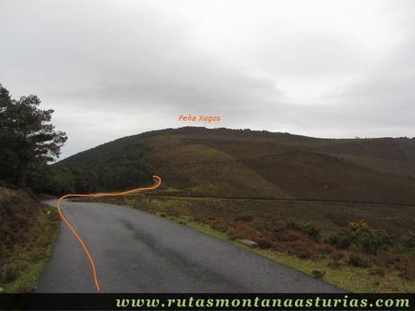 Bajando un tramo de carretera