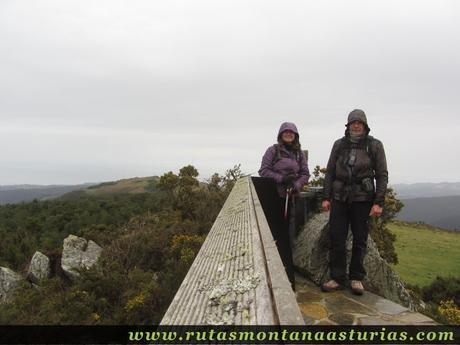 Cima del pico Penouta, techo del concejo de el Franco