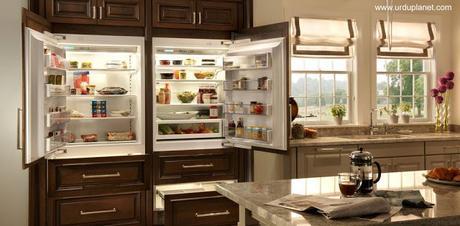 El refrigerador empotrado. El refrigerador empotrado.