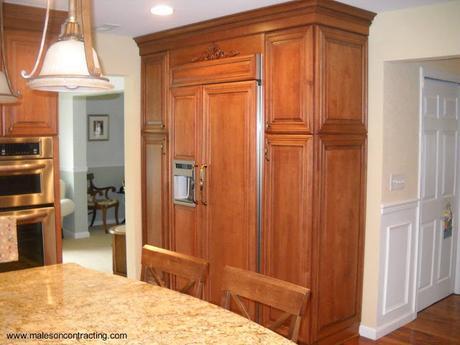 El refrigerador empotrado. El refrigerador empotrado.