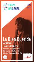 Siroco concierto de  Alex Casanova y La Bien Querida