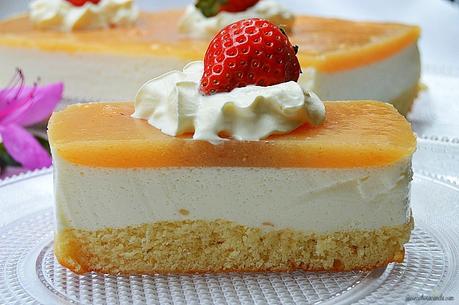 Pastel de membrillo y queso