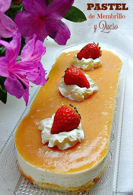 Pastel de membrillo y queso