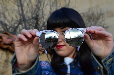 Mirror lens sunglasses