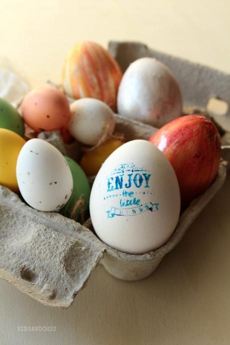 Como decorar Huevos de Pascua de forma sencilla -kidsandchic