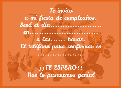 Kit de Fiesta Kunfu Panda