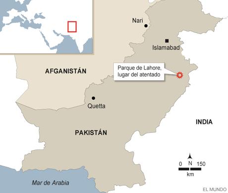 Al menos 72 muertes causa atentado terrorista en Pakistán.