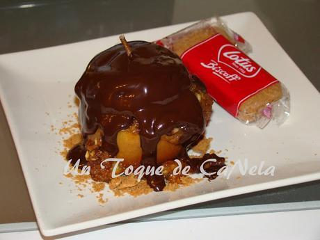 manzana al horno con spéculoos