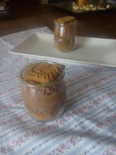 vasitos de speculoos y dulce de leche