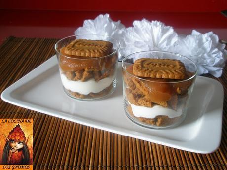 trifle de manzana y speculoos