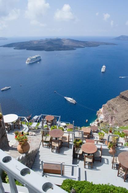 La increíble caldera de Santorini