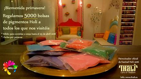 Bolsas polvos Holi Festival en Barcelona ¡Gratis!