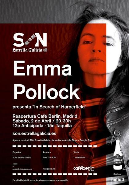 Concierto de Emma Pollock en Madrid, Son Estrella Galicia