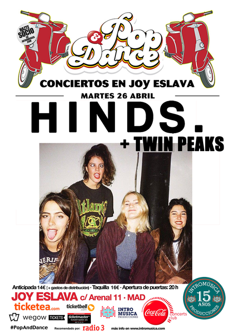 Concierto de Twin Peaks y Hinds en Joy Eslava