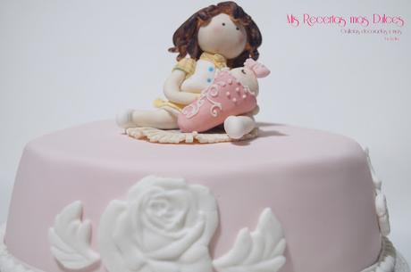 TARTA DECORADA MAMÁ Y BEBÉ