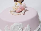 Tarta decorada mamá bebé