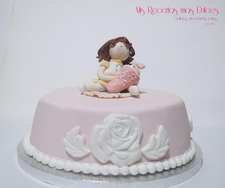 TARTA DECORADA MAMÁ Y BEBÉ