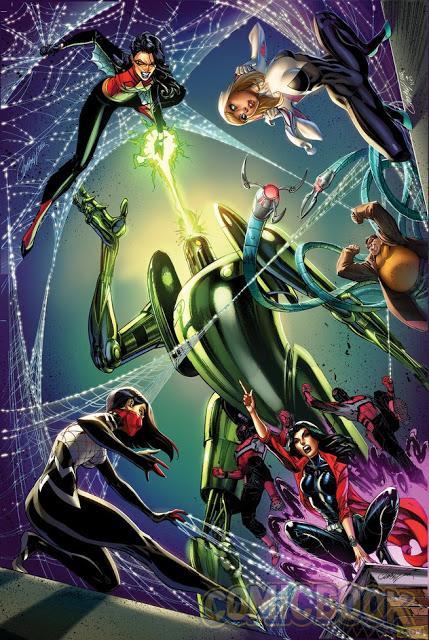 Vistazo a las portadas de J. Scott Campbell para ‘Spider-Women’