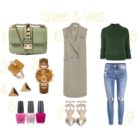 Inspiración para llevar un chaleco extralargo