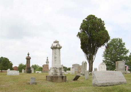 Foto reciente del cementerio de Evans City en el que se rodó la película