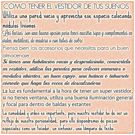 VESTIDORES EL ESPACIO DESEADO