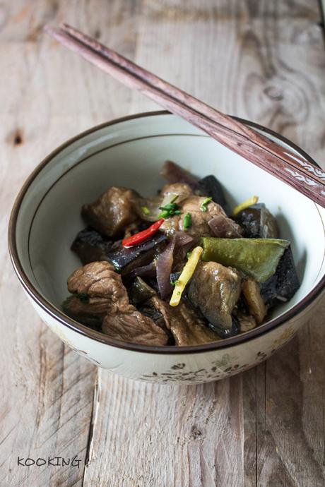 Ternera con verduras al wok