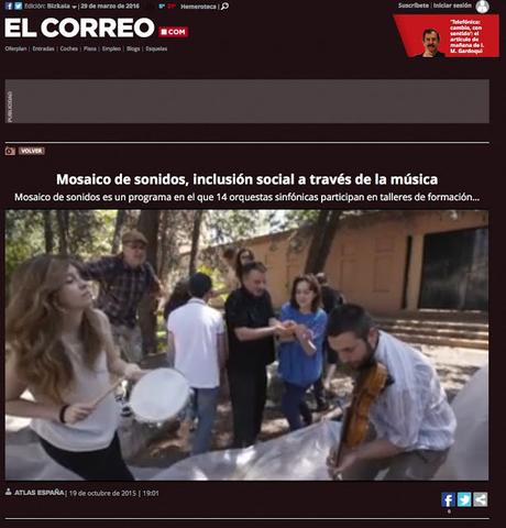 Mosaico de sonidos, un proyecto con vida propia, por manu medina